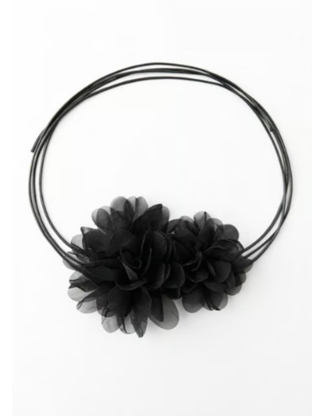 NWOT* Bundle Zara CORDED COLLAR FLOWERS Black, Ecru | M